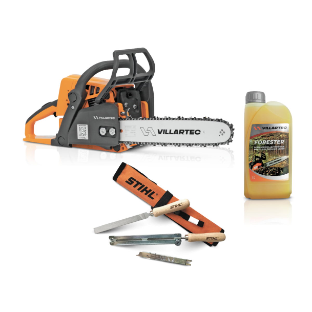 Набор VILLARTEC SB 025, 35 см.+ FORESTER 1 л + набор STIHL Набор VILLARTEC SB 025, 35 см.+ FORESTER 1 л + набор STIHL