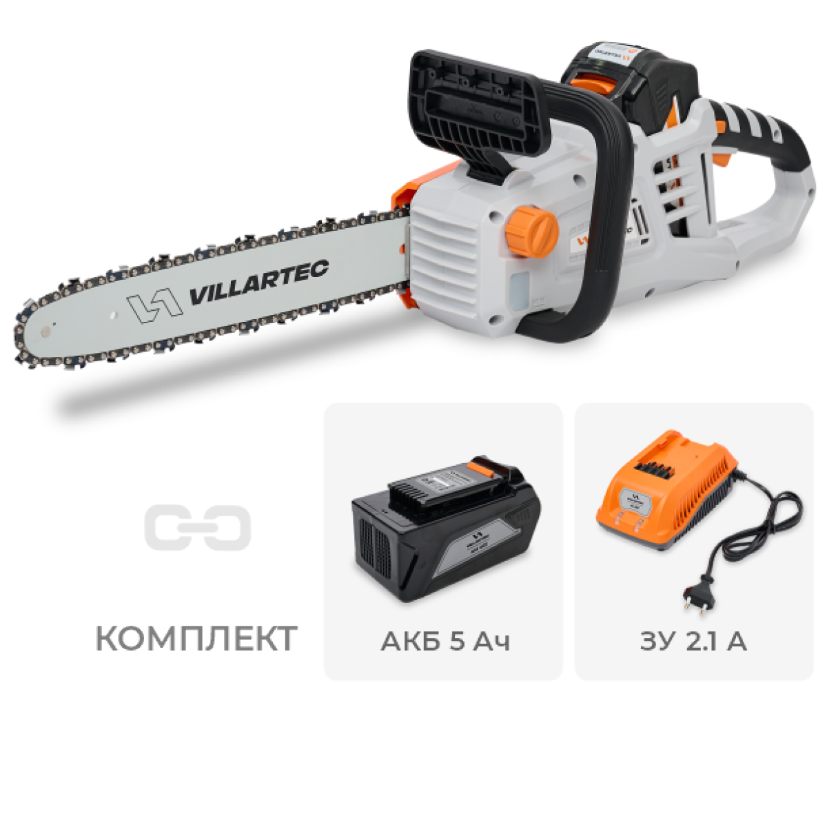 Пила аккумуляторная VILLARTEC SA 40 Set5 Пила аккумуляторная VILLARTEC SA 40 Set5