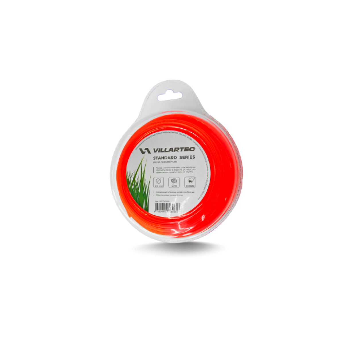 Леска для триммера звезда Villartec 2.4мм*50м Леска для триммера звезда Villartec 2.4мм*50м