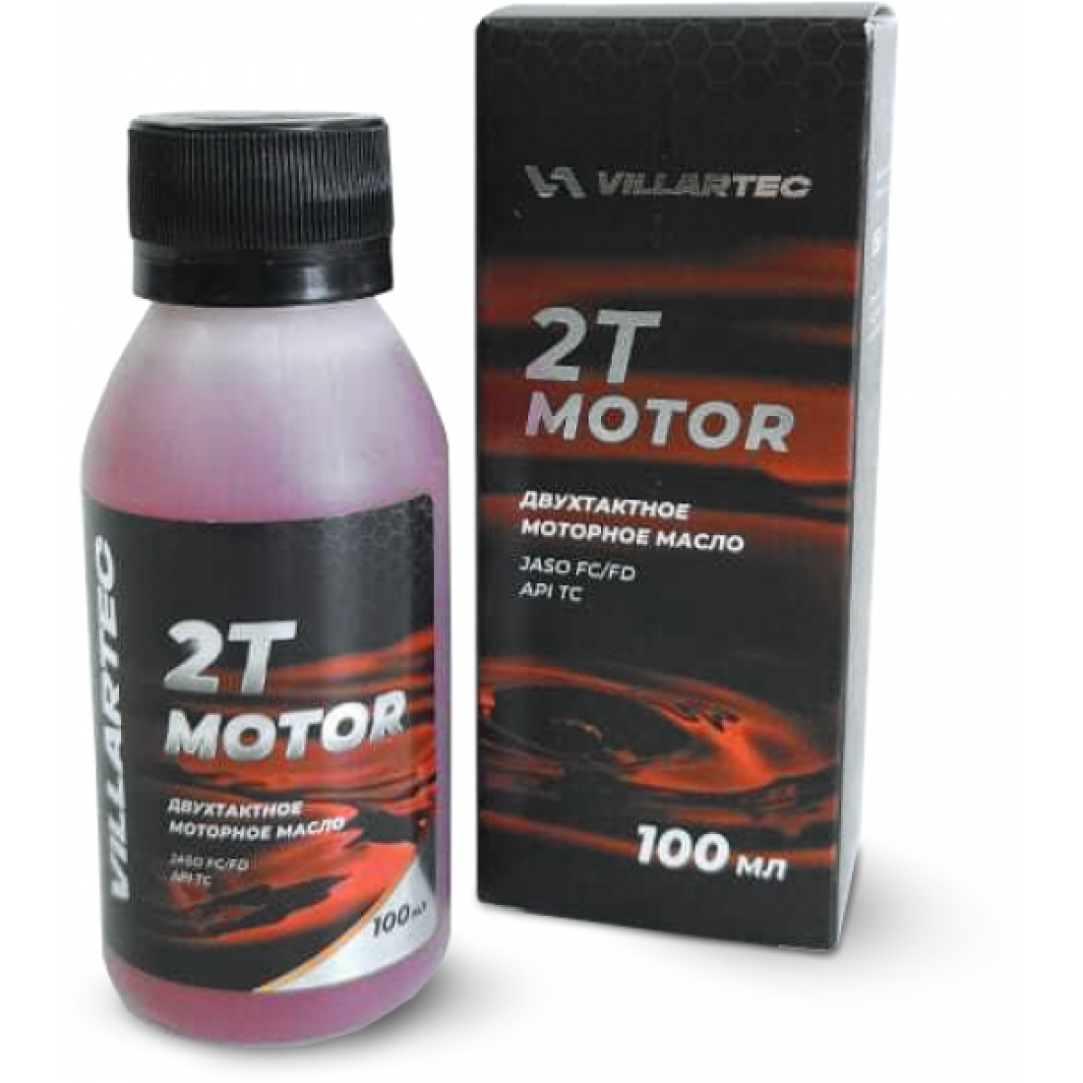 Масло моторное минеральное 2T MOTOR Villartec - 100 мл